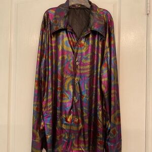 Forum Novelties Inc Multi Color Men’s Shirt Size L “70’s Theme”